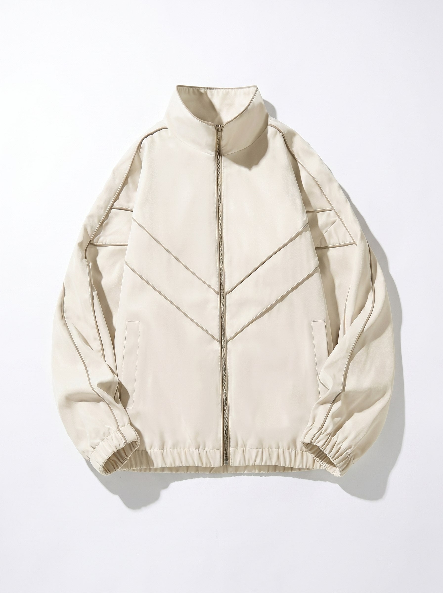Piped Track Jacket Seam Clothing