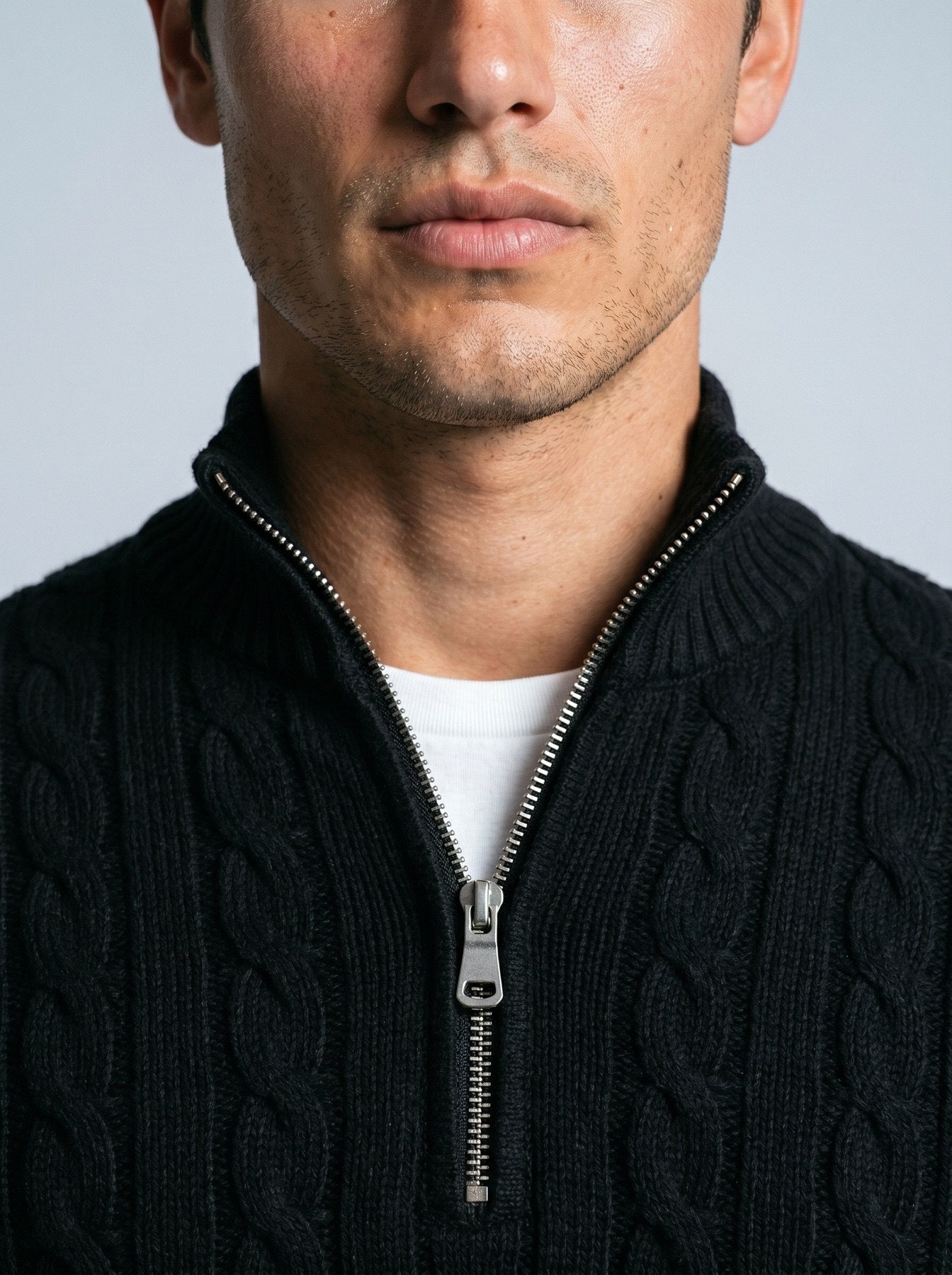 Cable Knit Quarter Zip SEAM