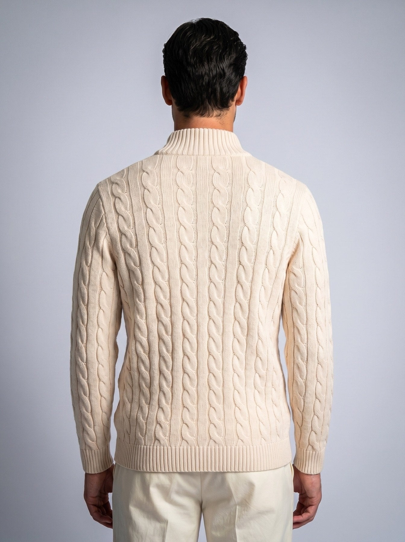 Cable Knit Quarter Zip SEAM