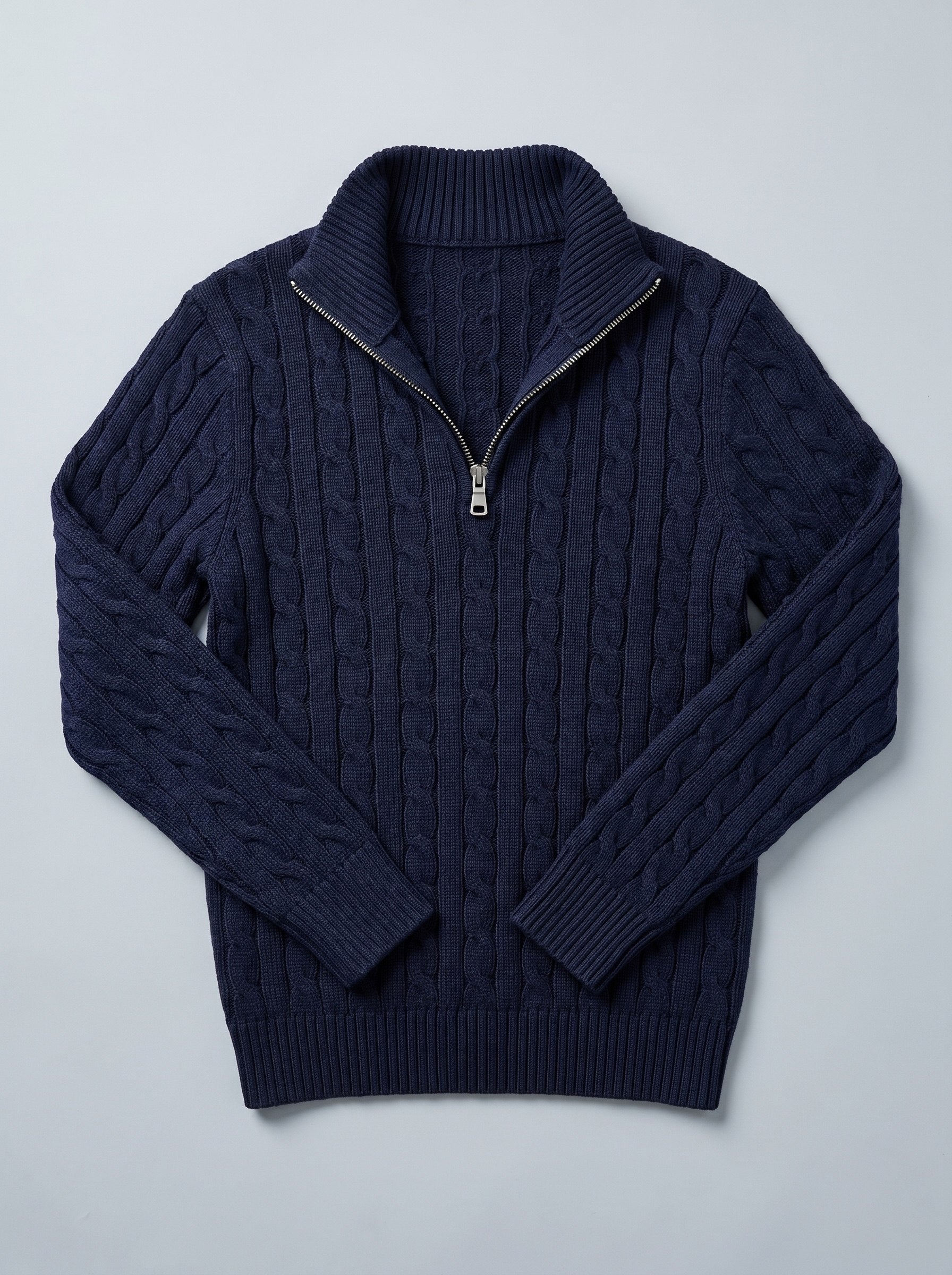 Cable Knit Quarter Zip SEAM
