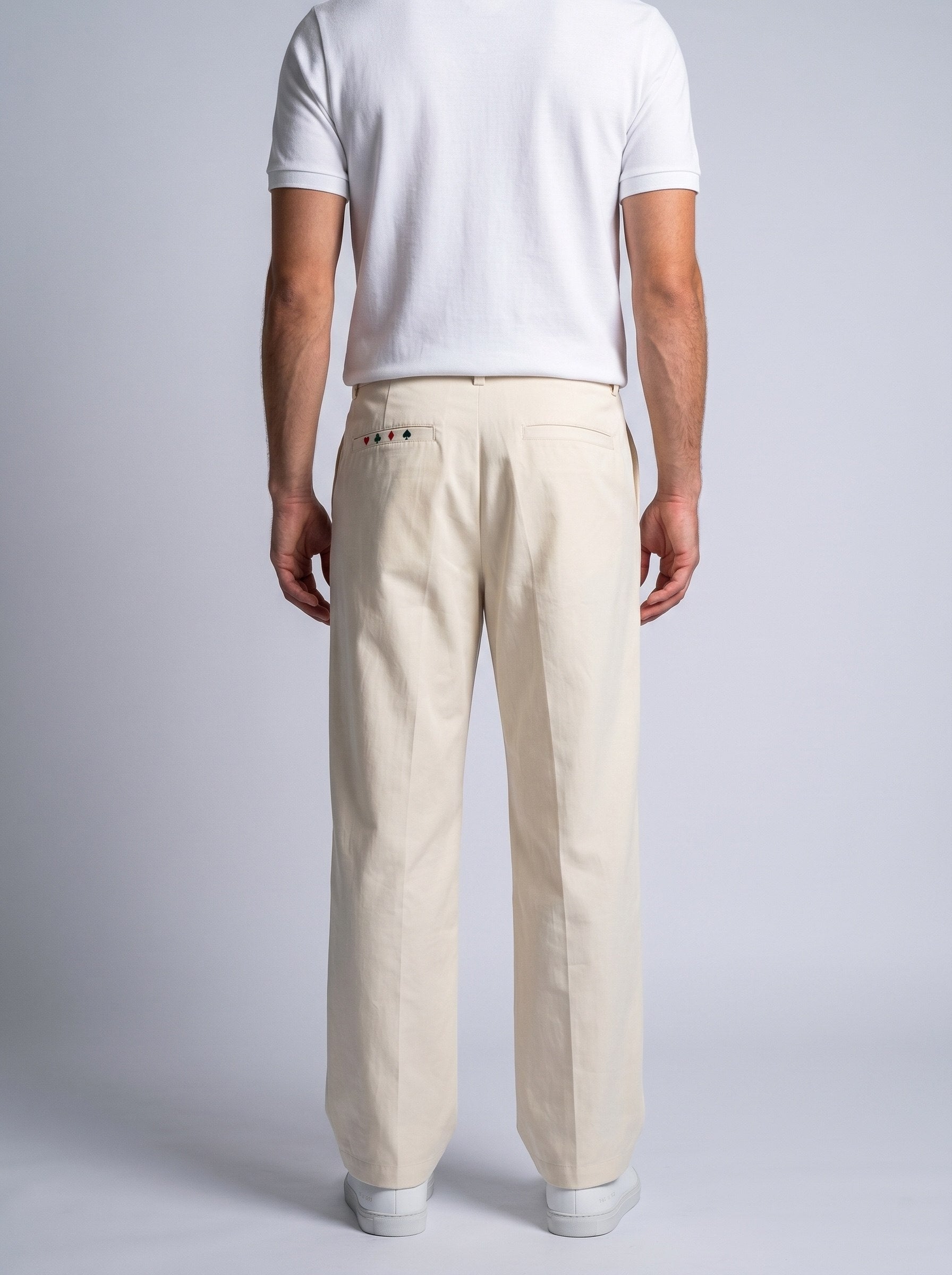 Poplin Pleated Trouser Seam Clothing
