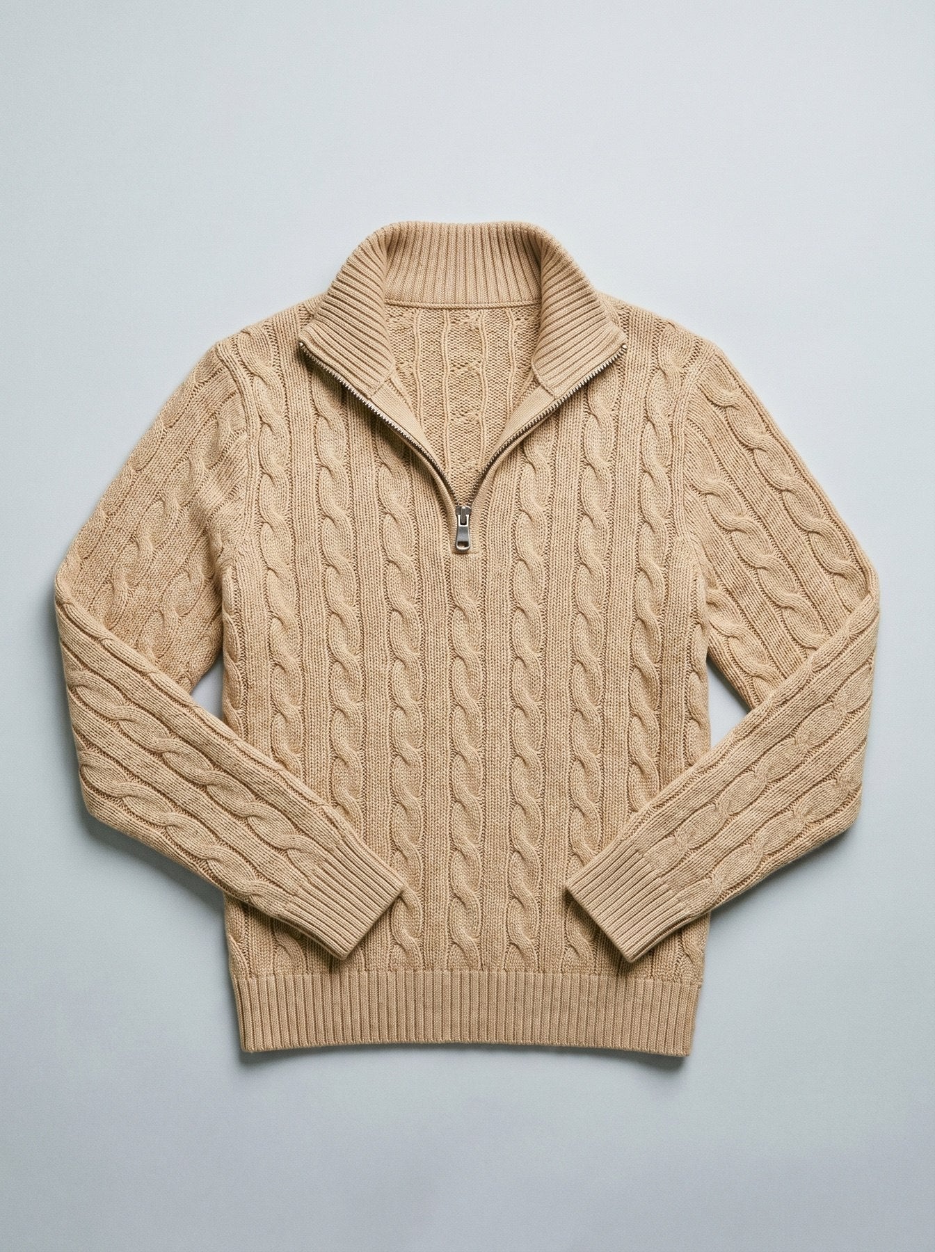 Cable Knit Quarter Zip SEAM