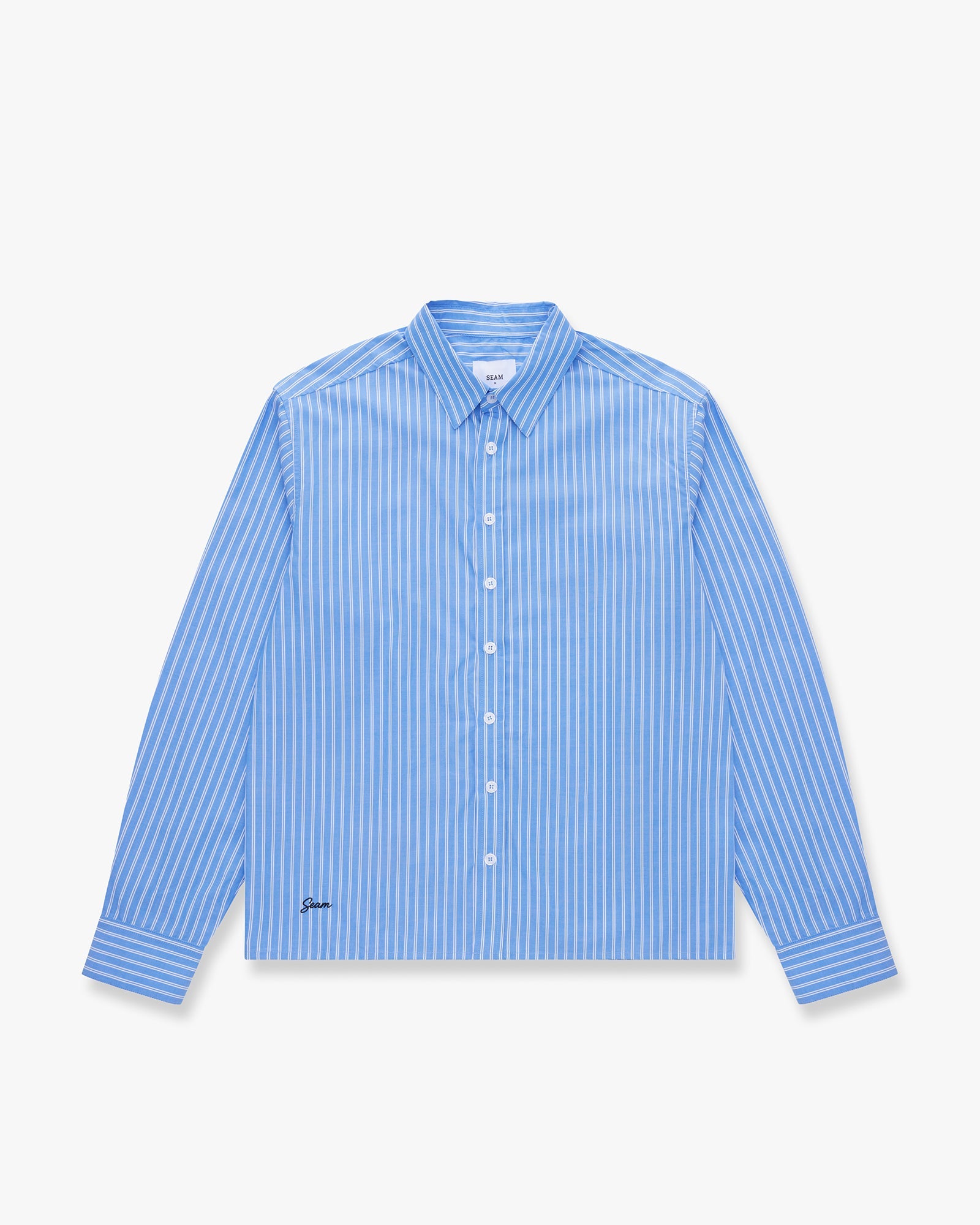Striped Cotton Shirt Seam Clothing