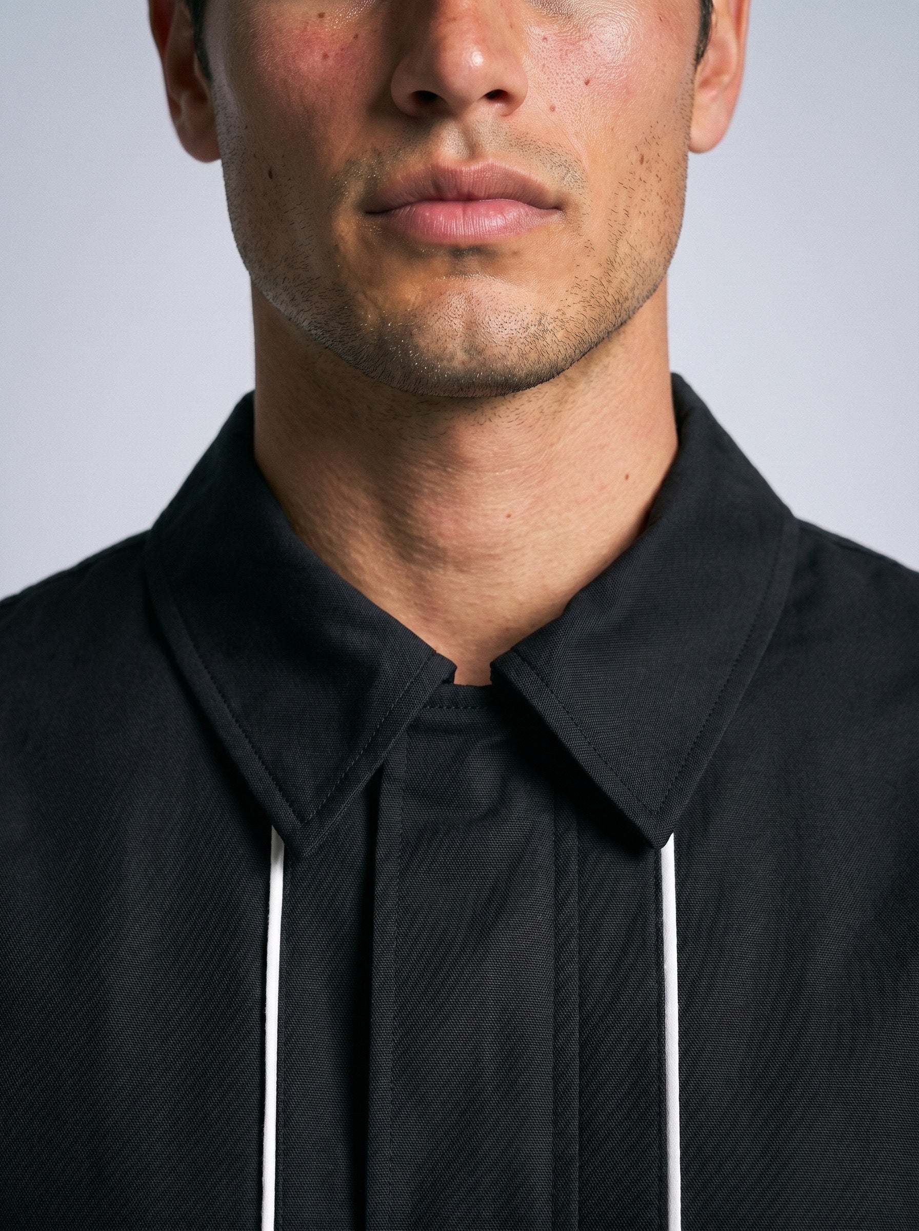 Cotton Contrast Jacket Seam Clothing