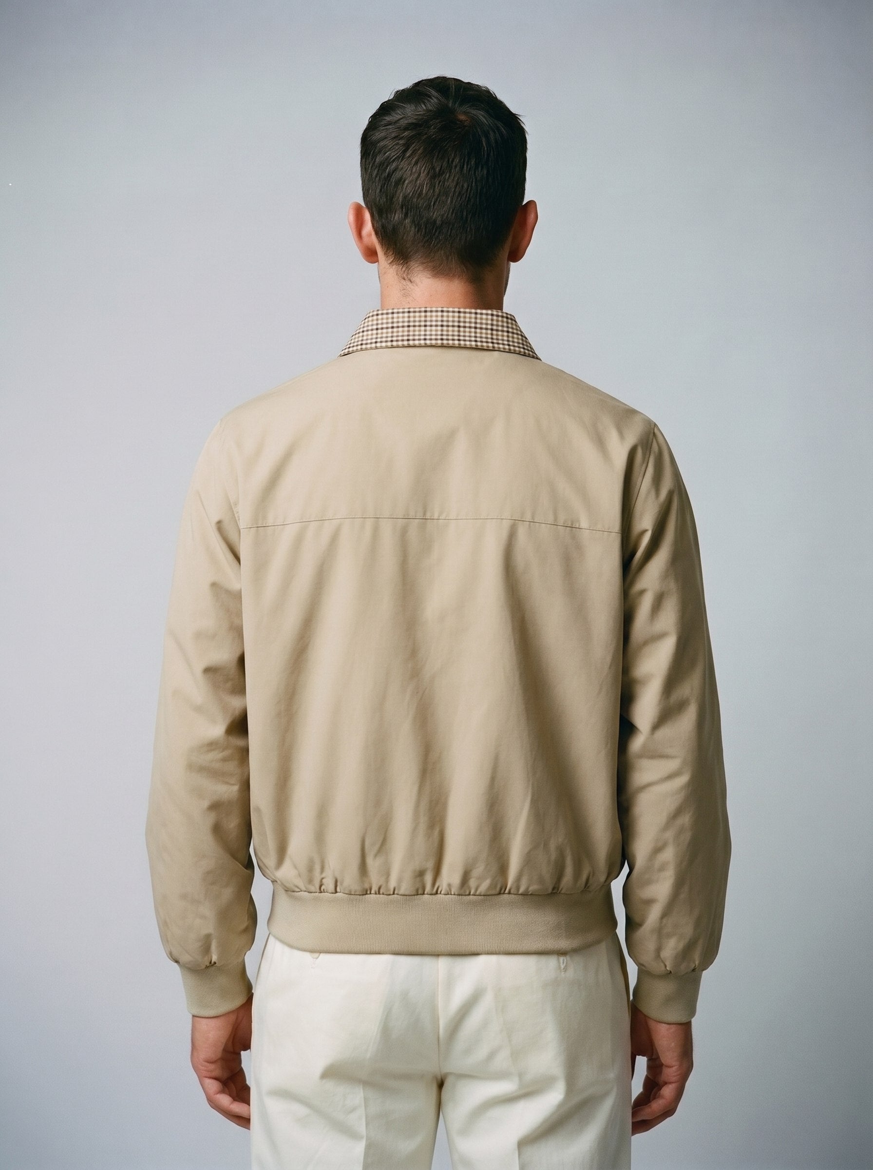 Reversible Plaid Jacket Seam Clothing
