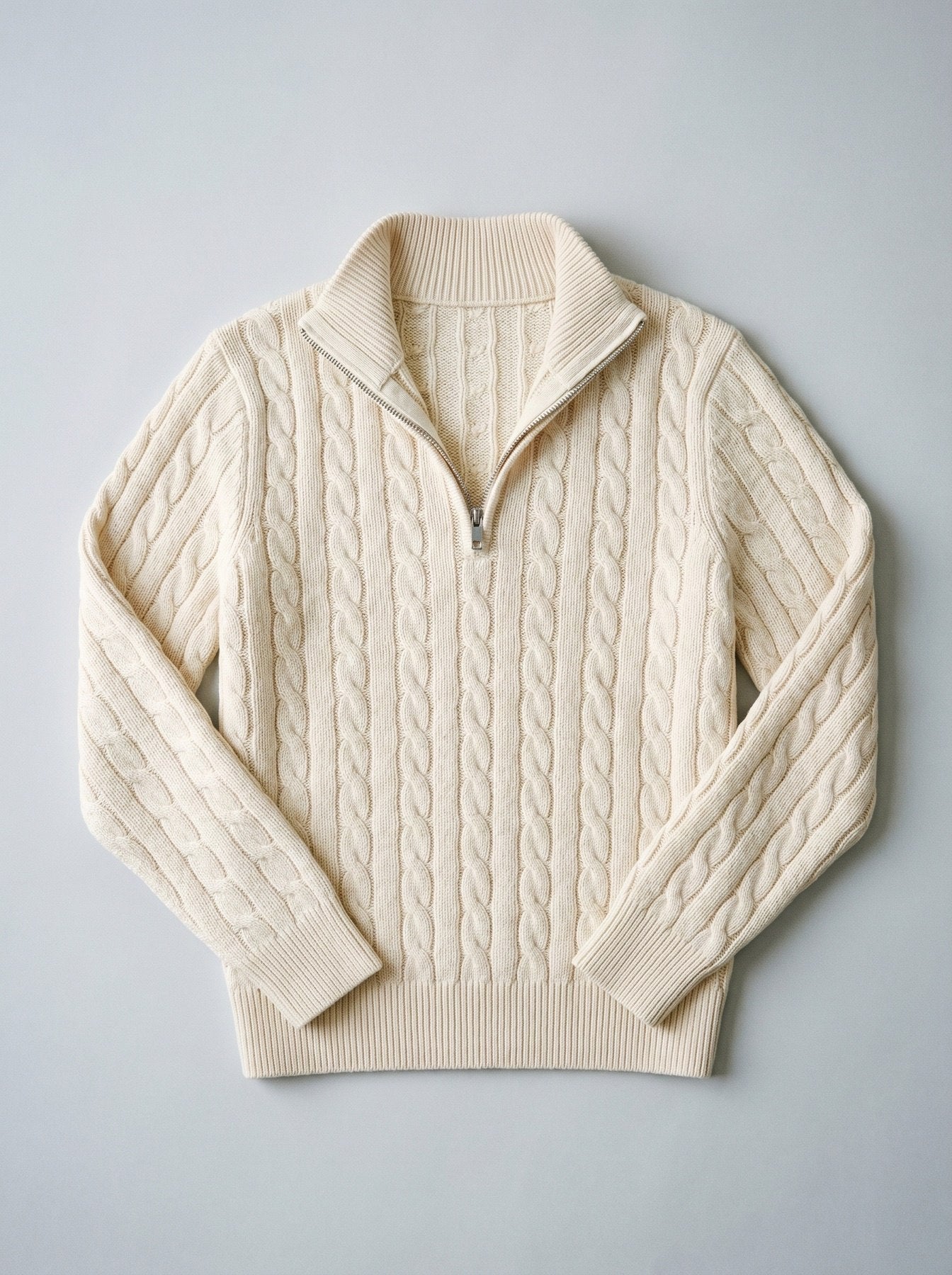 Cable Knit Quarter Zip SEAM