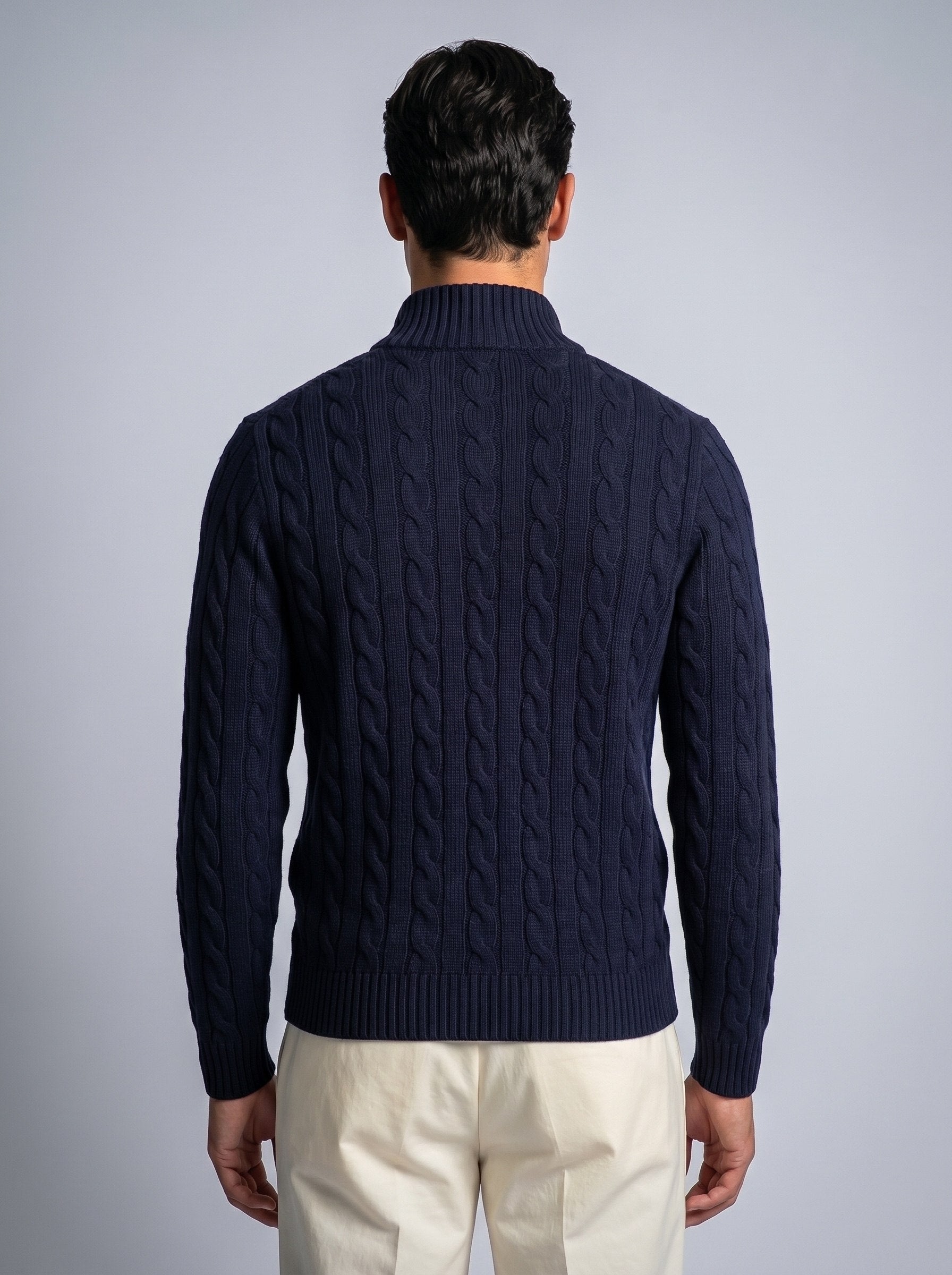 Cable Knit Quarter Zip SEAM