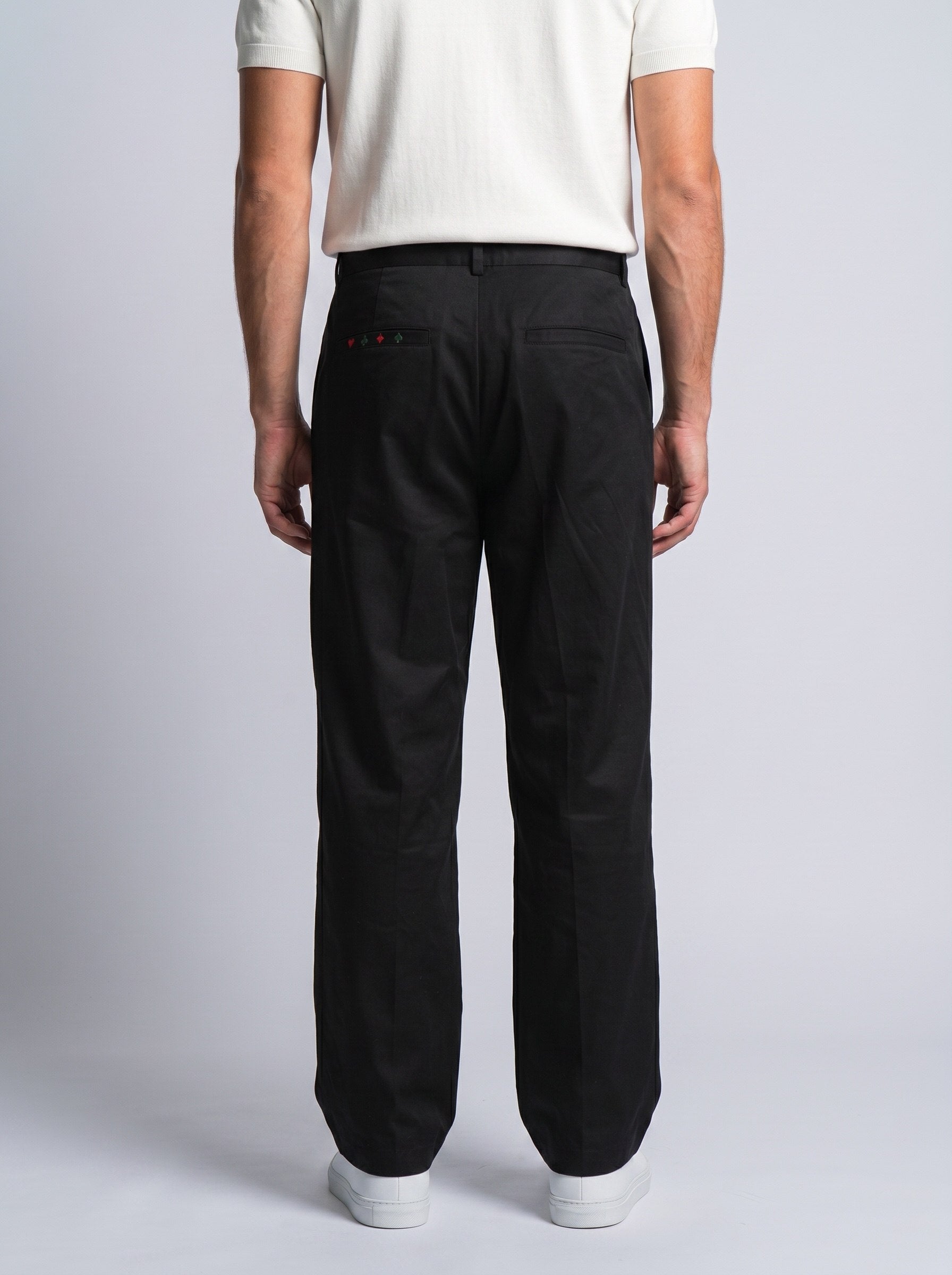 Poplin Pleated Trouser Seam Clothing