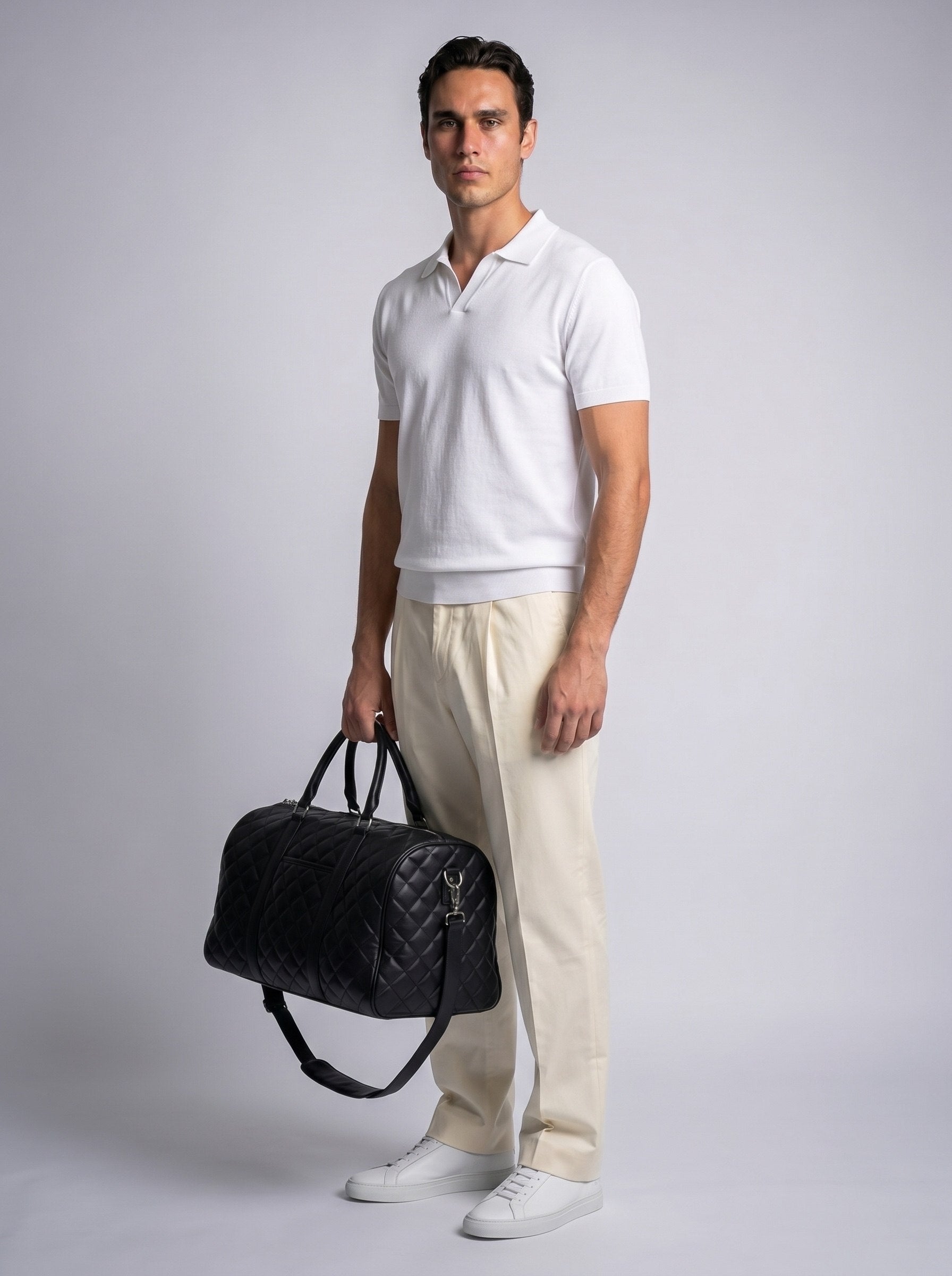 Poplin Pleated Trouser Seam Clothing