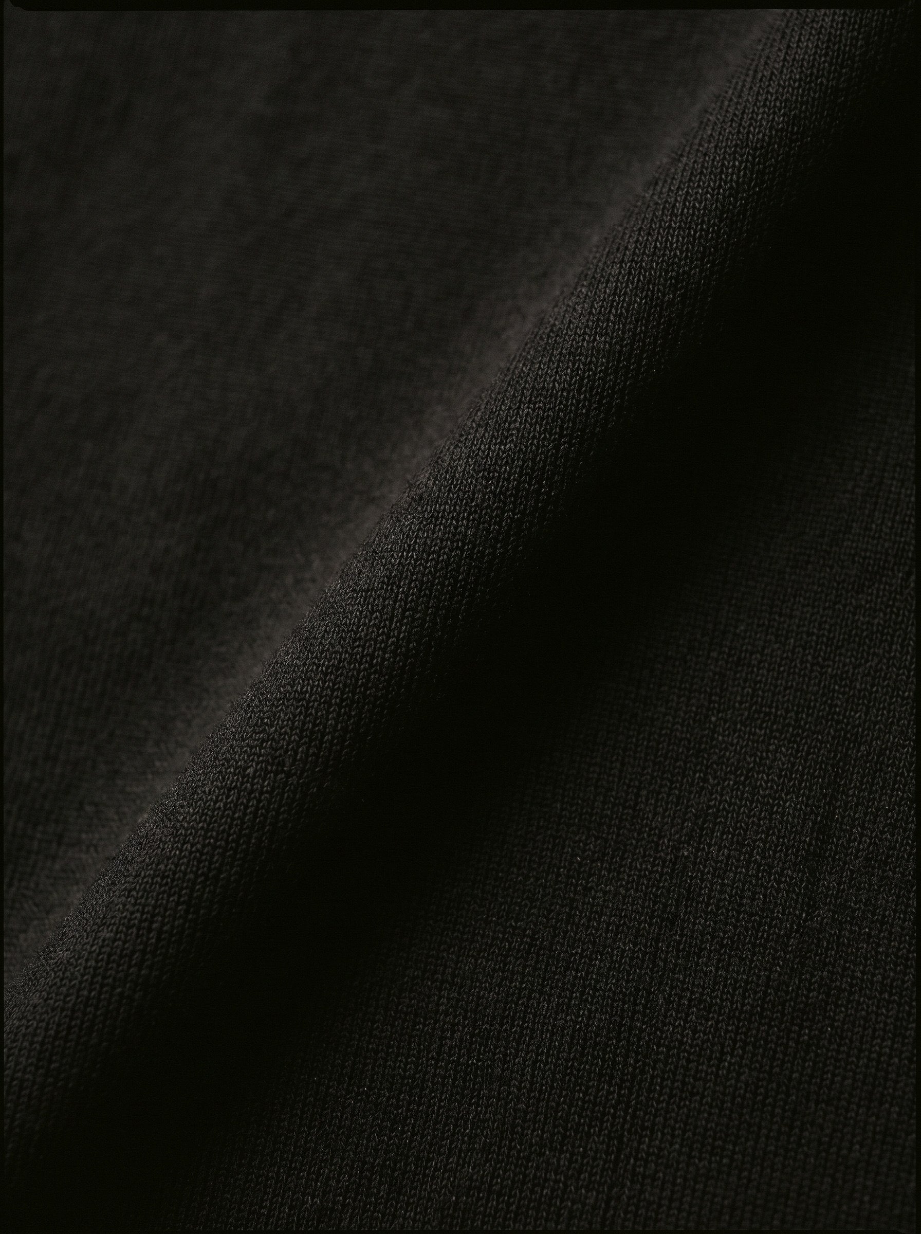 Cotton Knit Open Neck Polo Seam Clothing