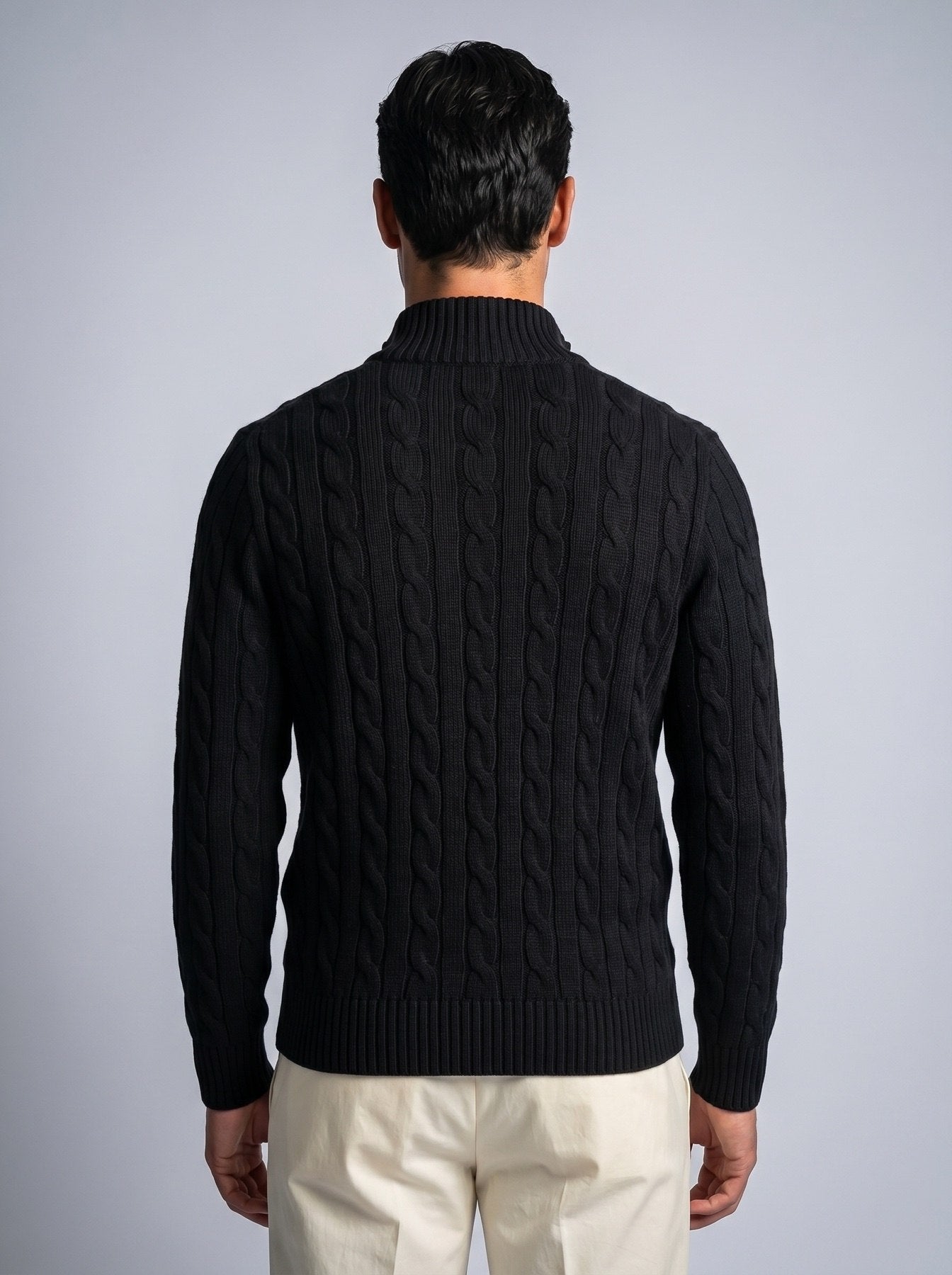 Cable Knit Quarter Zip SEAM