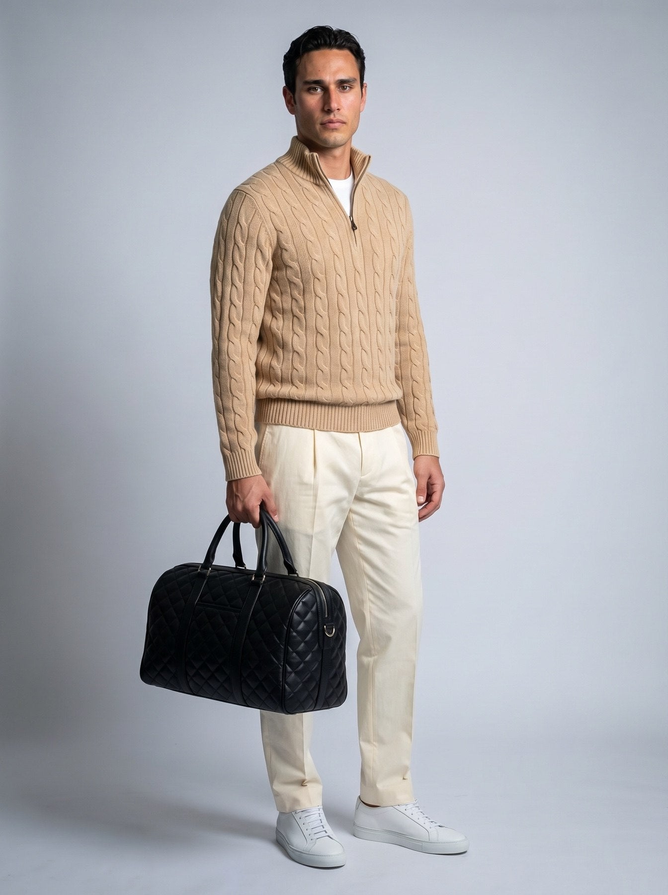 Cable Knit Quarter Zip SEAM